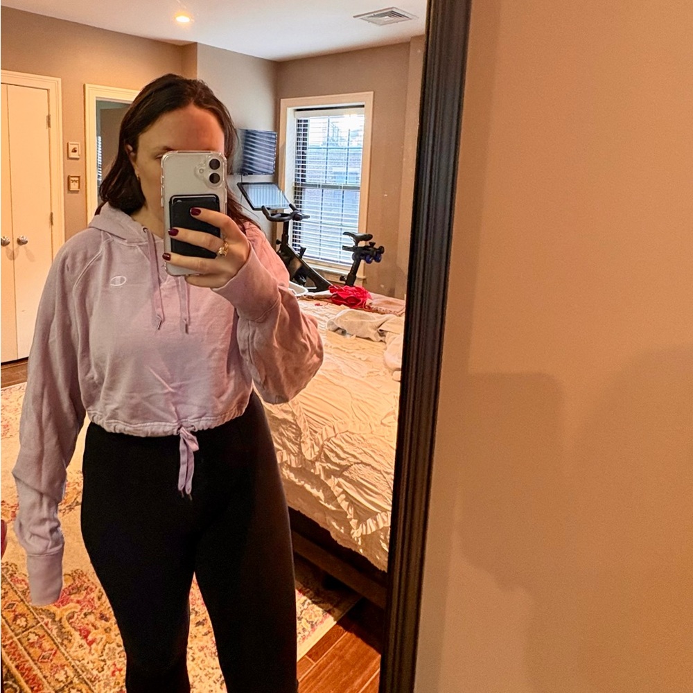 Champion Lavender Cropped Hoodie